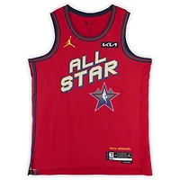 Maillot Nike rouge Swingman dédicacé par Victor Wembanyama des San Antonio Spurs lors du match des étoiles de la NBA 2025