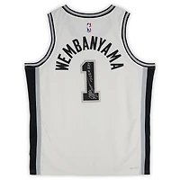 Victor Wembanyama San Antonio Spurs Autographed White Nike Association Edition Swingman Jersey with "2024 ROY" Inscription