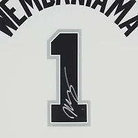 Maillot Swingman Nike Association Edition blanc dédicacé par Victor Wembanyama des San Antonio Spurs