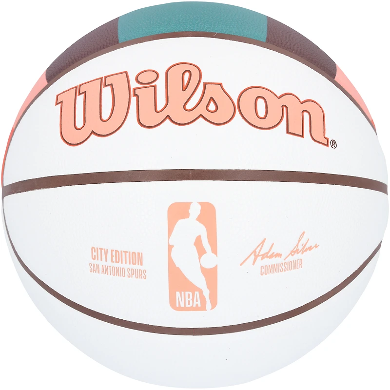 Victor Wembanyama San Antonio Spurs Autographed Wilson 2023-24 City Collector Basketball