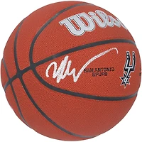 Logo de l'équipe de basket-ball dédicacé par Victor Wembanyama des San Antonio Spurs, repêchage NBA 2023