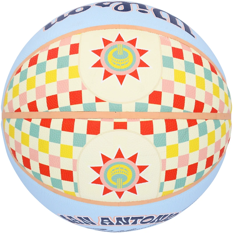 Ballon de basket Wilson City Collector Edition 2024-25 autographié par Victor Wembanyama des San Antonio Spurs