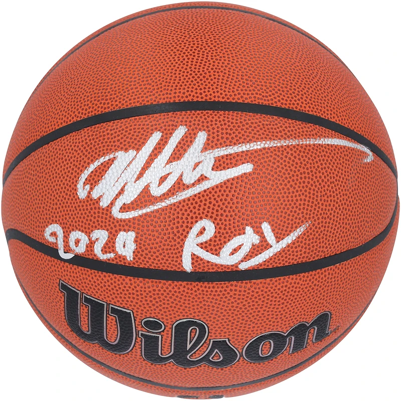 Victor Wembanyama San Antonio Spurs Autographed Wilson Authentic Series Indoor/Outdoor Basketball with "2024 ROY" Inscription 