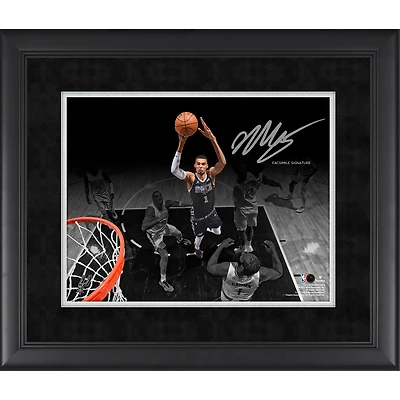 Victor Wembanyama San Antonio Spurs Framed 11" x 14" Spotlight Photograph - Facsimile Signature