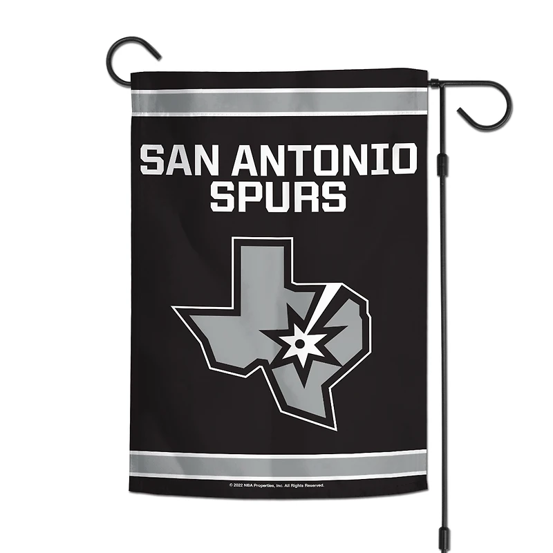 WinCraft San Antonio Spurs Drapeau de jardin double face 12 po x 18 po