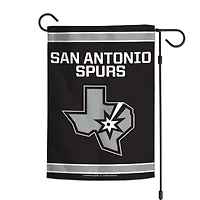 WinCraft San Antonio Spurs Drapeau de jardin double face 12 po x 18 po