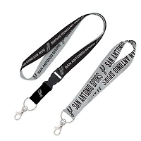 WinCraft San Antonio Spurs Lot de 2 cordons avec boucle amovible et sangle pour clés