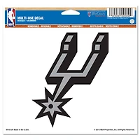 WinCraft  San Antonio Spurs 8" x 8" Color Car Decal