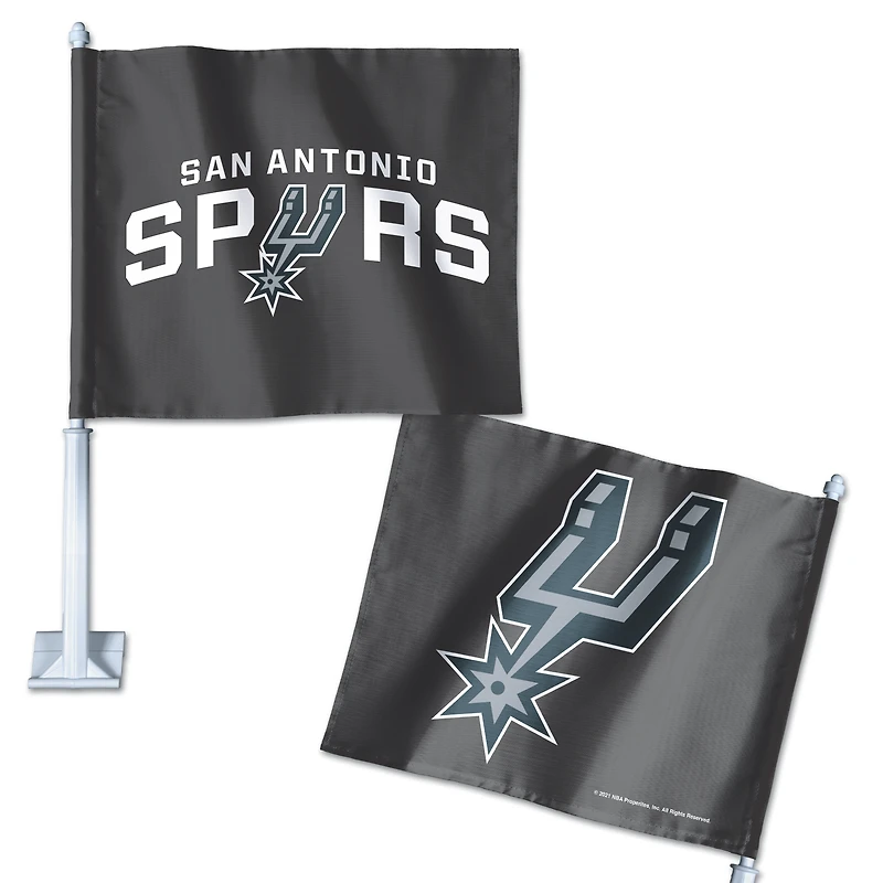Drapeau de voiture double face WinCraft San Antonio Spurs