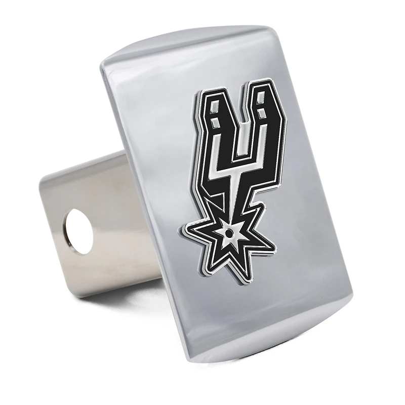 WinCraft San Antonio Spurs Premium Metal Chrome Hitch Cover
