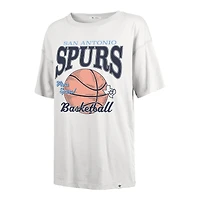 T-shirt blanc pour femme San Antonio Spurs City Edition Down Court Sadie '47