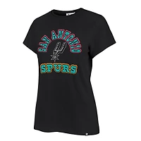 T-shirt Frankie noir pour femmes, édition spéciale 47 San Antonio Spurs Comeback