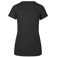 Women's '47  Black San Antonio Spurs Glimmer On V-Neck T-Shirt