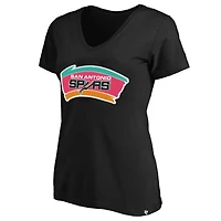Women's '47 White San Antonio Spurs Plus Frankie V-Neck T-Shirt