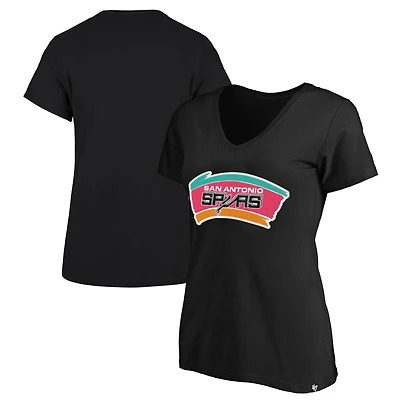 Women's '47 White San Antonio Spurs Plus Frankie V-Neck T-Shirt
