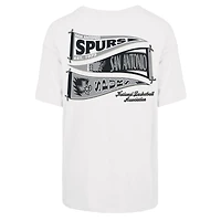 Women's '47 White San Antonio Spurs Bow and Banner Sadie T-Shirt