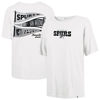 Women's '47 White San Antonio Spurs Bow and Banner Sadie T-Shirt