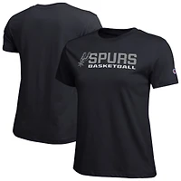 T-shirt de basketball noir Champion San Antonio Spurs pour femmes