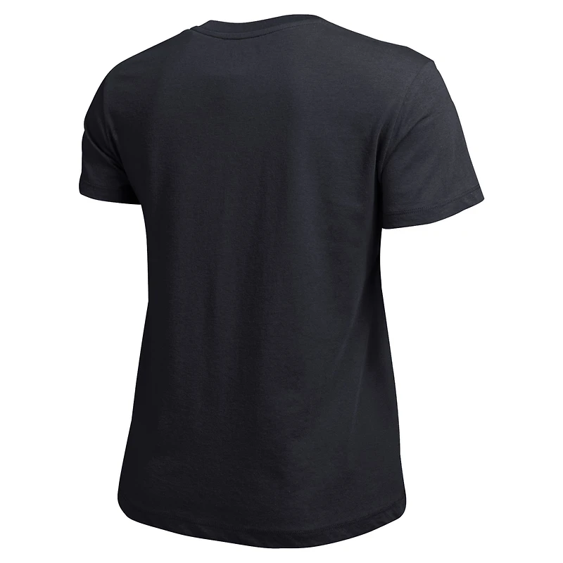 T-shirt de basketball noir Champion San Antonio Spurs pour femmes