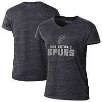 Women's Champion  Black San Antonio Spurs Team Tri-Blend V-Neck T-Shirt