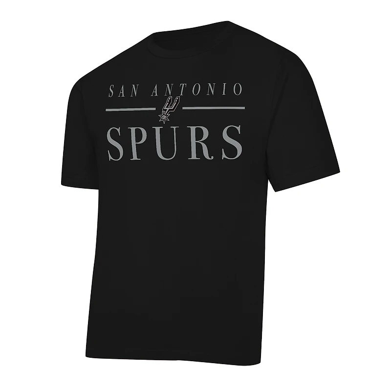 Women's Concepts Sport Black/White San Antonio Spurs Copeland T-Shirt & Shorts Sleep Set
