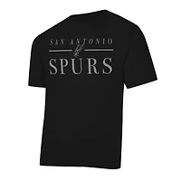 Women's Concepts Sport  Black/White San Antonio Spurs Copeland T-Shirt & Shorts Sleep Set