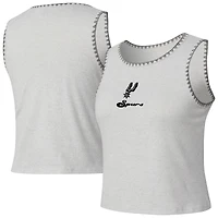 Débardeur en maille Neptune Hacci gris Concepts Sport pour femme, San Antonio Spurs