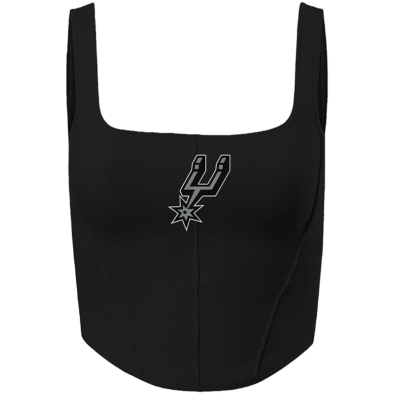 Women's Hype and Vice Black San Antonio Spurs Knit Corset