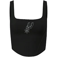 Women's Hype and Vice  Black San Antonio Spurs Knit Corset