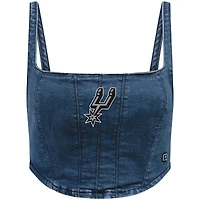Corset en denim tri-blend San Antonio Spurs pour femmes