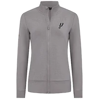 Women's Levelwear Gray San Antonio Spurs Shine Full-Zip Jacket