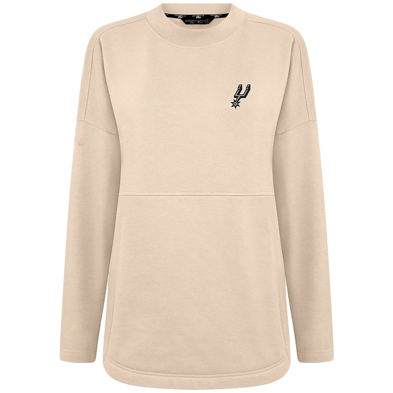 Women's Levelwear Khaki San Antonio Spurs Beaudry Pullover Sweatshirt