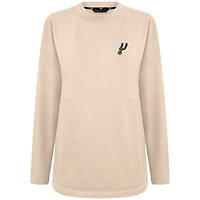 Women's Levelwear Khaki San Antonio Spurs Beaudry Pullover Sweatshirt