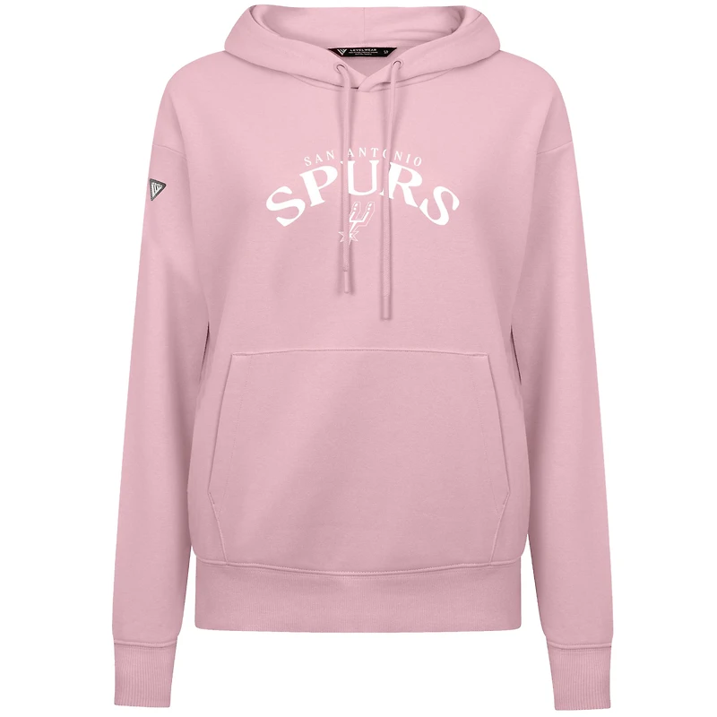 Women's Levelwear  Light Pink San Antonio Spurs Mother's Day Adorn Arched Pullover Hoodie