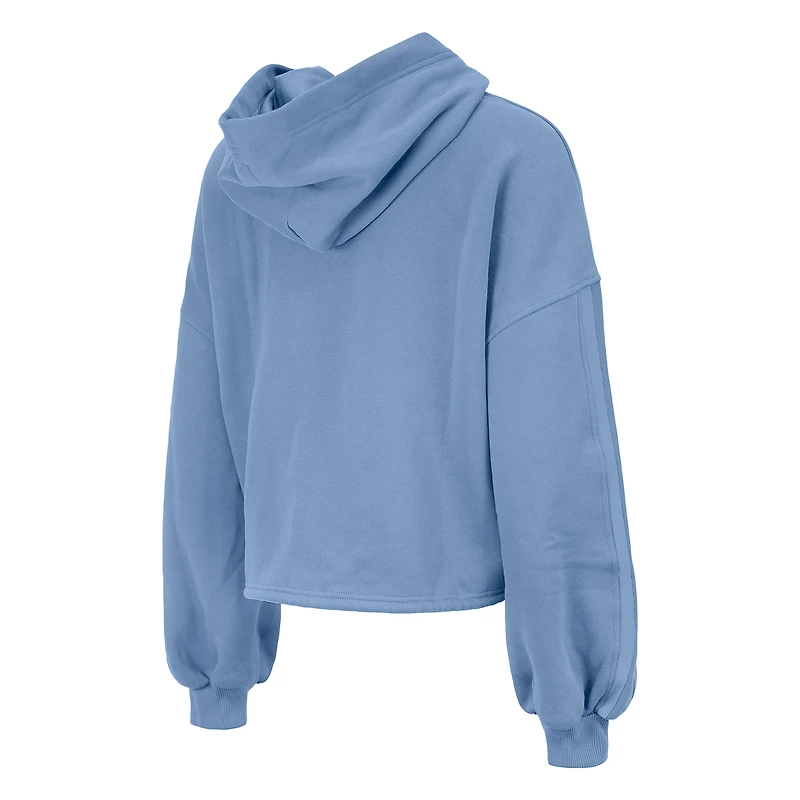 Women's New Era Light Blue San Antonio Spurs 2024/25 City Edition Cropped Pullover Hoodie