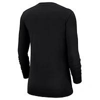 T-shirt à manches longues Nike noir San Antonio Spurs pour femme