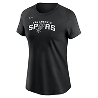 Women's Nike San Antonio Spurs Wordmark Core T-Shirt