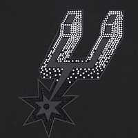 Women's Pro Standard Black San Antonio Spurs Jewels Boxy Cropped T-Shirt