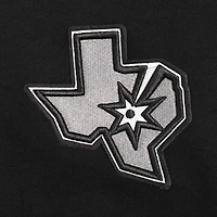 Sweat à capuche court Pro Standard noir San Antonio Spurs Jewels pour femme