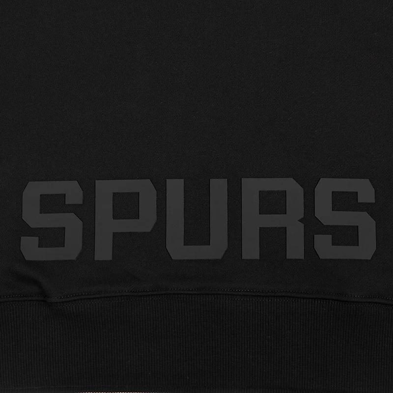 Sweat à capuche court Pro Standard noir San Antonio Spurs Jewels pour femme
