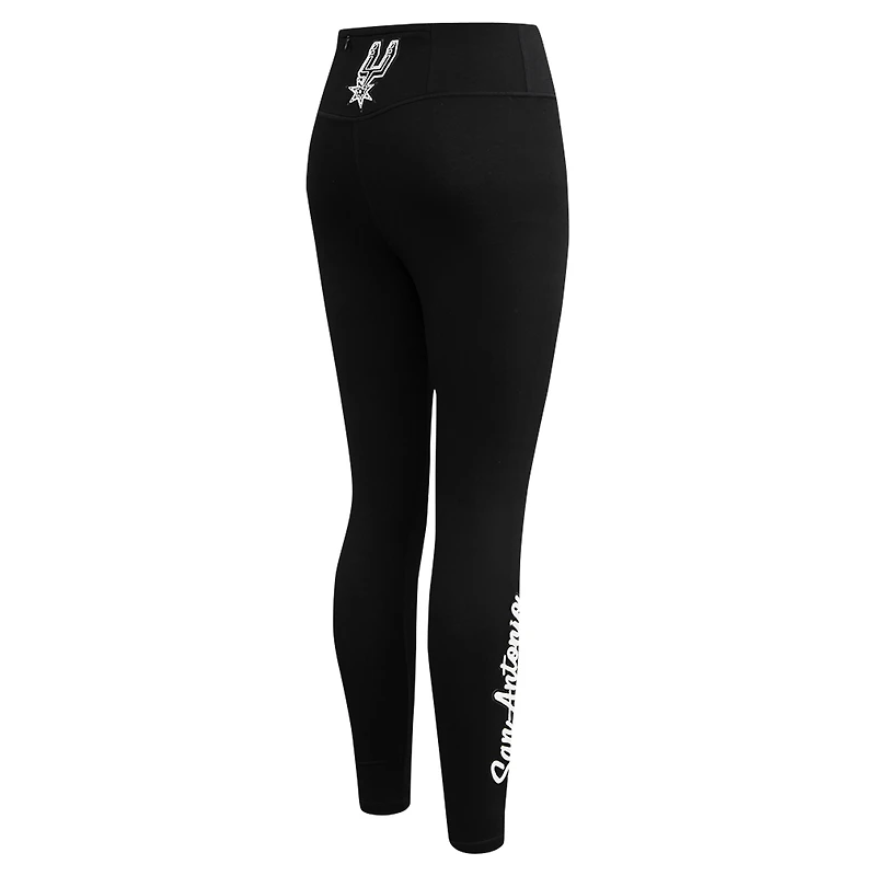 Legging noir Pro Standard pour femme, maillot tri-mélange San Antonio Spurs Paint the City