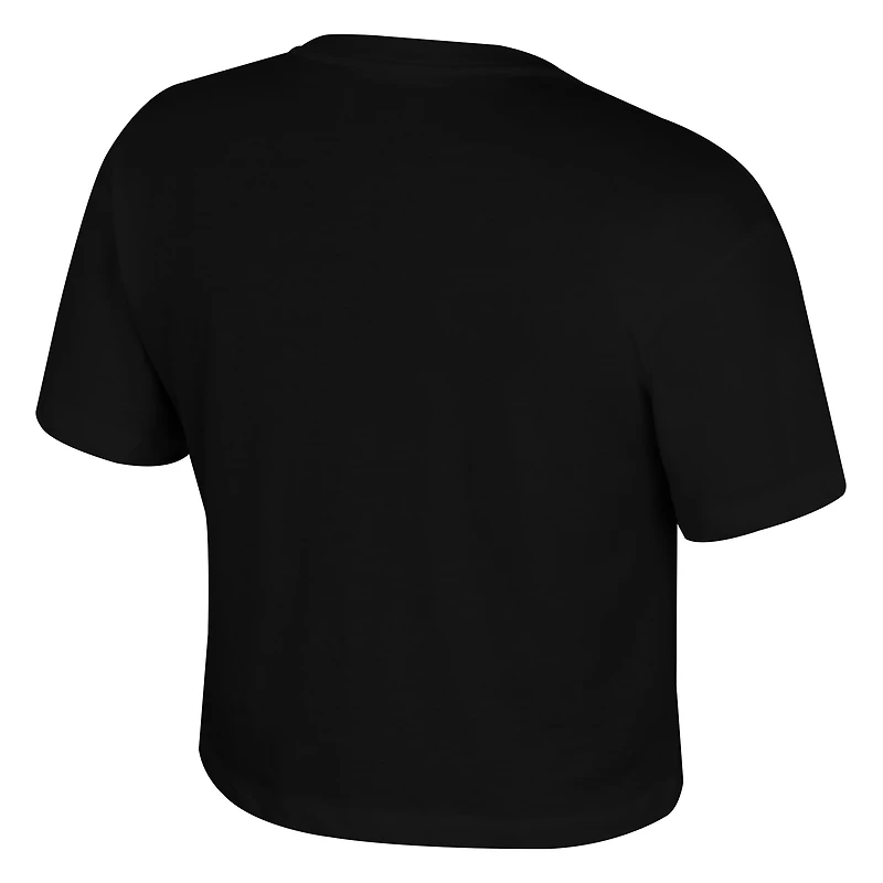 T-shirt court noir Stadium Essentials pour femmes, collection croisière des San Antonio Spurs, finales NBA 2026