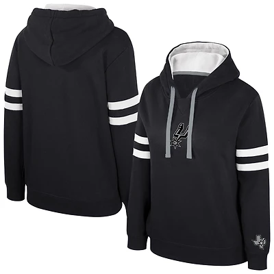 Sweat à capuche noir Stadium Essentials San Antonio Spurs Road Game pour femme