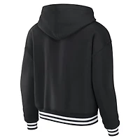 Women's WEAR by Erin Andrews  Black San Antonio Spurs Lace Up Hoodie