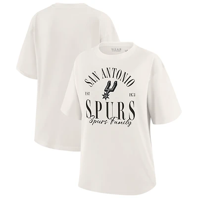 Women's WEAR by Erin Andrews White San Antonio Spurs Peached Vintage T-Shirt