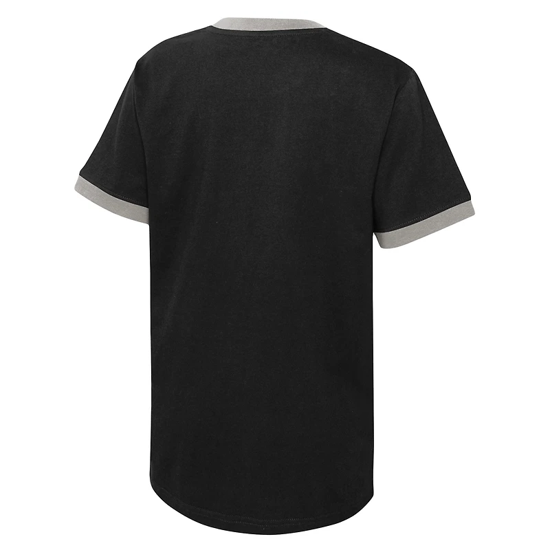 T-shirt noir San Antonio Spurs Hoop City Hometown Ringer pour jeune