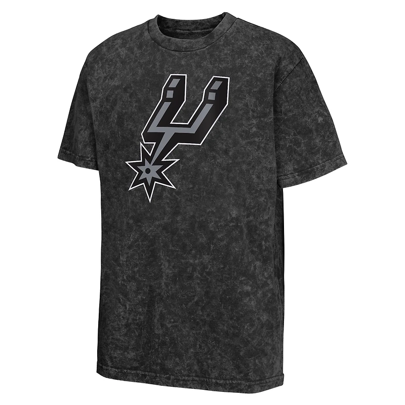 Youth  Black San Antonio Spurs Rugged Defense T-Shirt