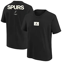 T-shirt Jordan Brand noir pour jeune San Antonio Spurs Courtside Statement 85