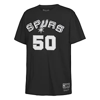 Youth Mitchell & Ness David Robinson Black San Antonio Spurs Hardwood Classics Name Number T-Shirt