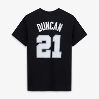 Youth Mitchell & Ness Tim Duncan Black San Antonio Spurs Hardwood Classics Name Number T-Shirt